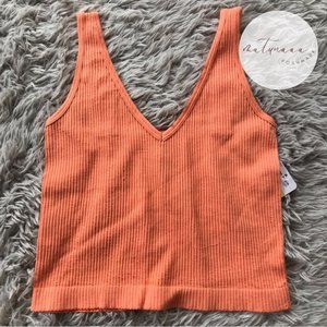 Free People Intimately Solid Rib Brami in Melon